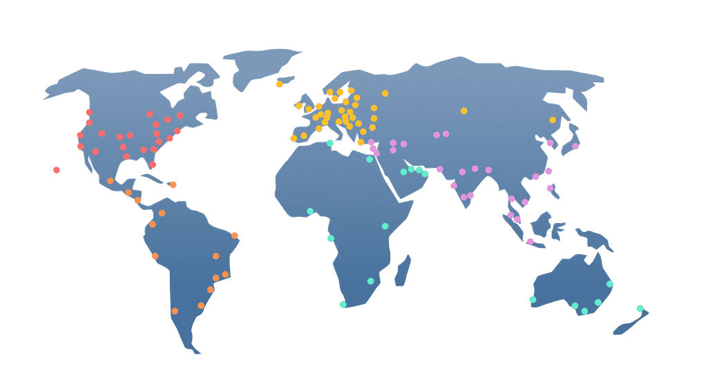 Global CDN Ad Delivery Map